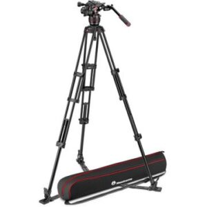 Manfrotto 608 Nitrotech Fluid Video Başlıklı Aluminum Twin Leg Tripod Ground Spreader (MVK608TWINGA)