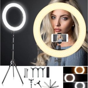 Ring Light kuaför ve Youtuber Stüdyo Işığı Rl-21 Telefon Tutuculu
